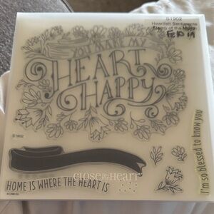 Heart Happy Floral Clear Stamp Set - Close To My Heart